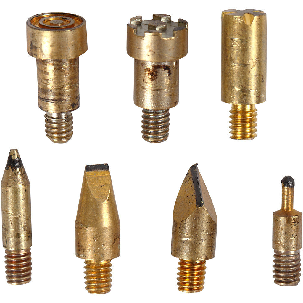 Brännpenna, stl. 19x3 cm, EU, svart, röd, 1 st. [HOB-15131]