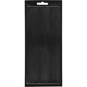 Stickers, bårder, ark 10x23 cm, svart, 1 ark [HOB-170050]
