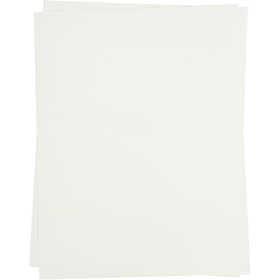 Transferark, ark 21,5x28 cm, till ljusa och mörka textilier, vit, 3 ark/ 1 förp. [HOB-207010]