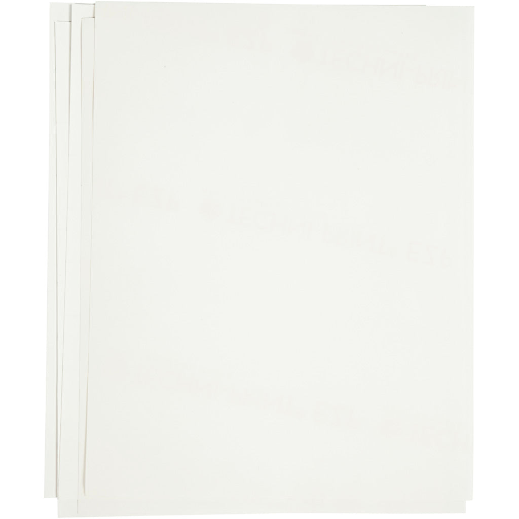Transfer Sheet, sheet 21,5x28 cm, for dark and light textiles, white, 12 sheet