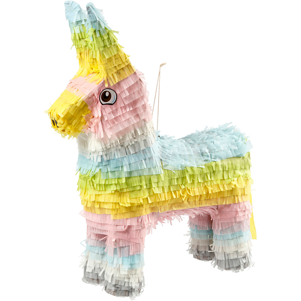 Party Piñata, size 39x13x55 cm, pastel colours