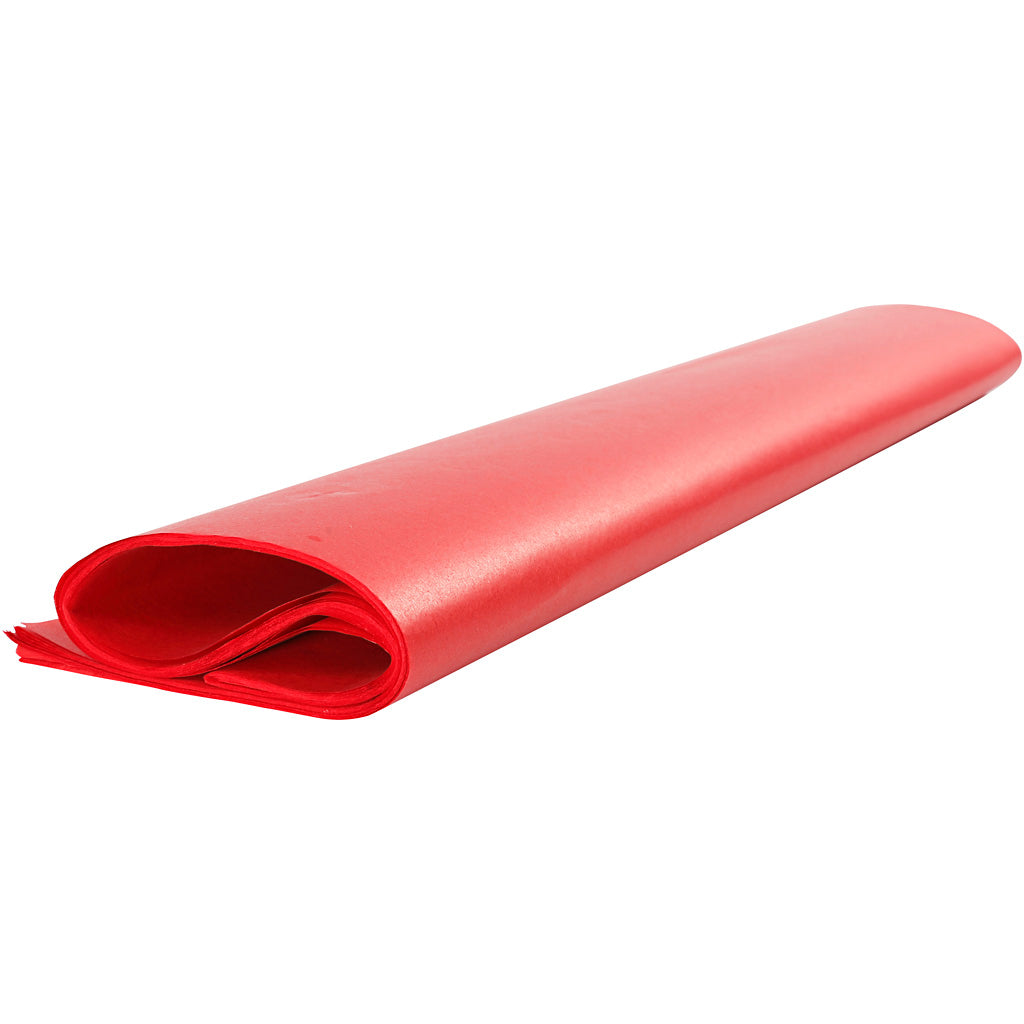 Tissue Paper, sheet 50x70 cm,  14 g, red, 25sheets [HOB20863]