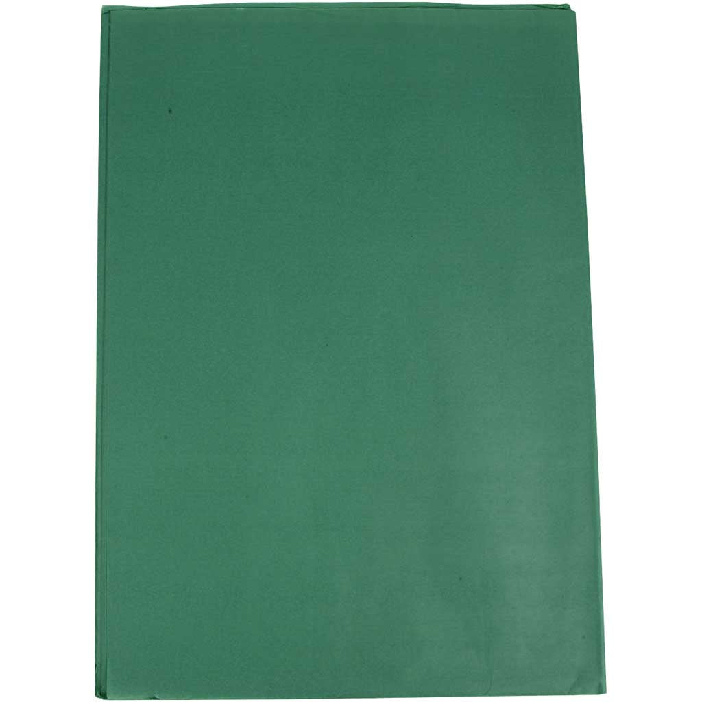 Silkespapper, ark 50x70 cm, 17 g, grön, 25 ark/ 1 förp. [HOB-20867]