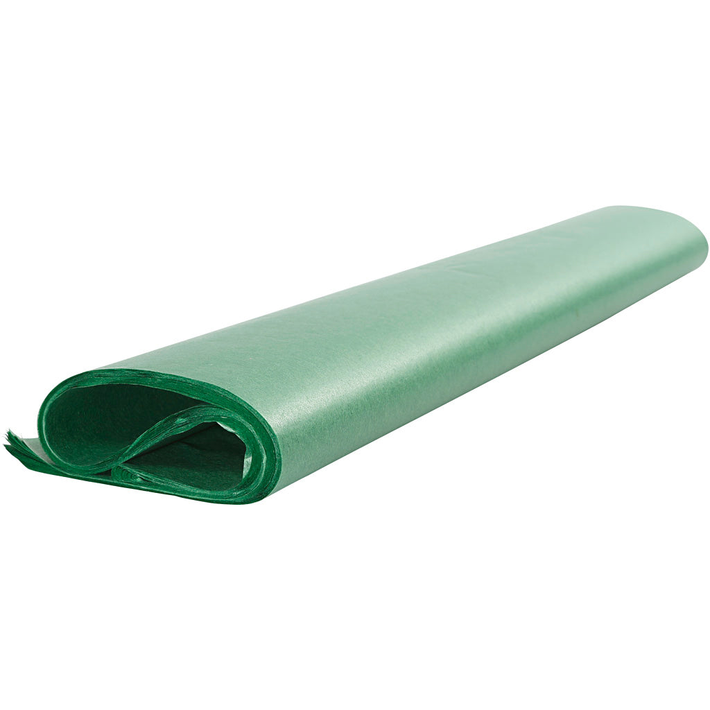 Silkespapper, ark 50x70 cm, 17 g, grön, 25 ark/ 1 förp. [HOB-20867]