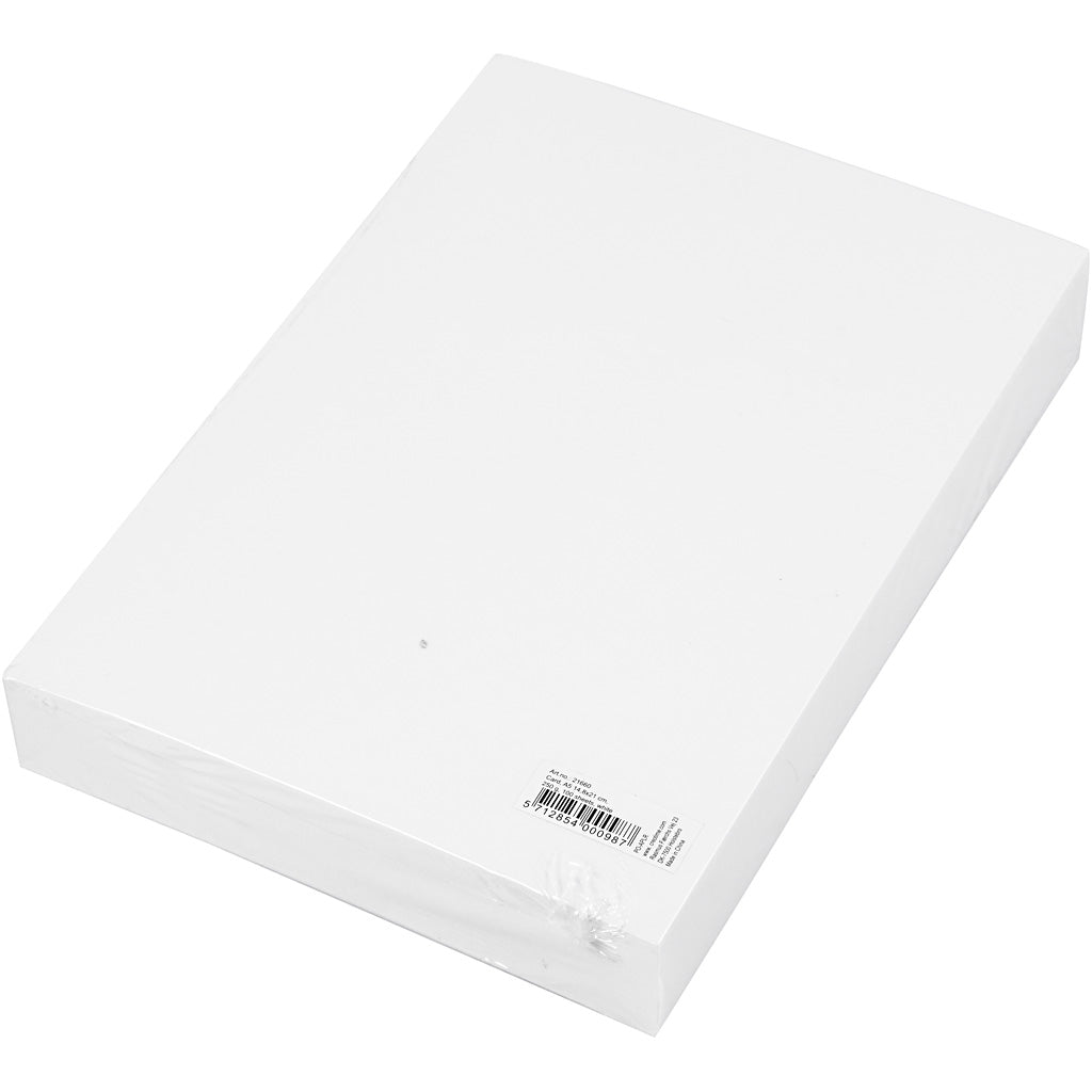 Card, A5 148x210 mm,  250 g, white, 100sheets [HOB21660]
