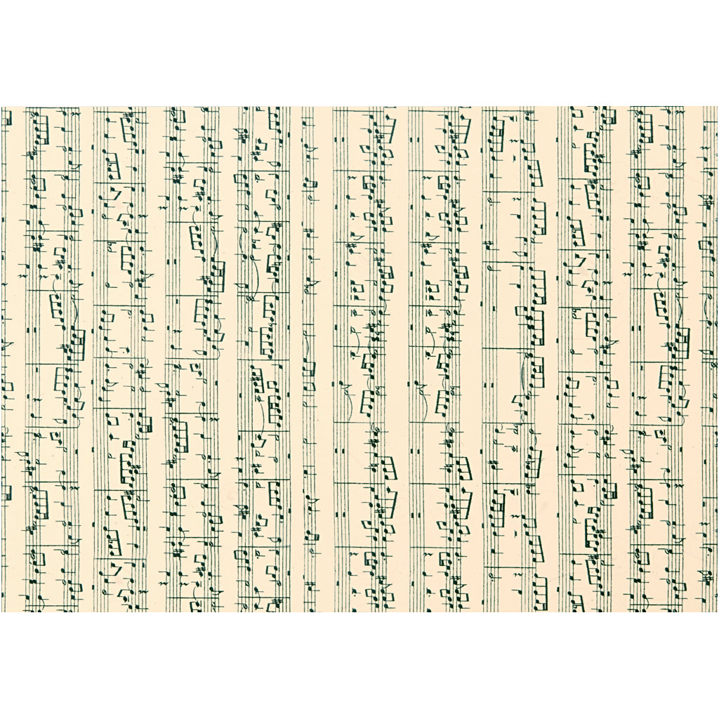 Card, music notes, A4, sheet 210x297 mm, 180 g, 10 sheet