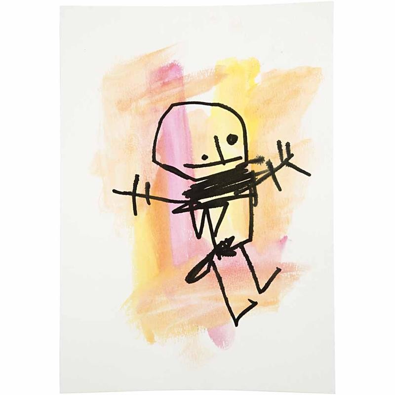 Akvarellpapper, A4, ark 210x297 mm, 200 g, vit, 100 ark/ 1 förp. [HOB-22402]