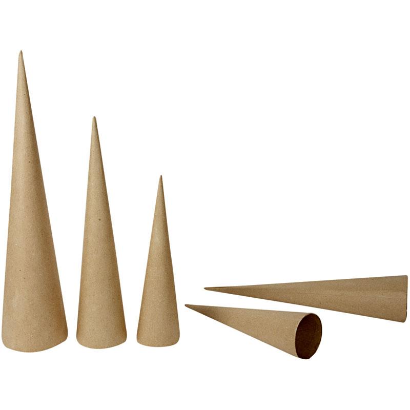 Höga Strutar, H: 30-40-50 cm, Dia. 8-9-11,5 cm, 3 st./ 1 förp. [HOB-265040]