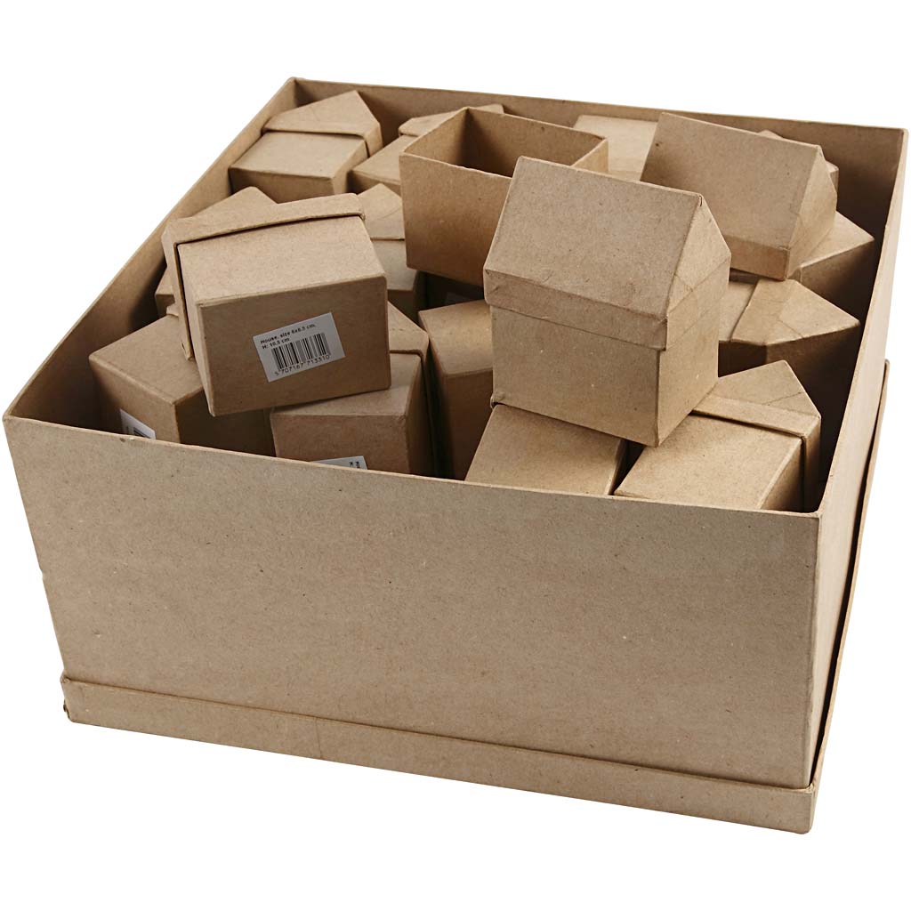 Hus, H: 10,5 cm, stl. 6x8,5 cm, 40 st./ 1 förp. [HOB-26799]