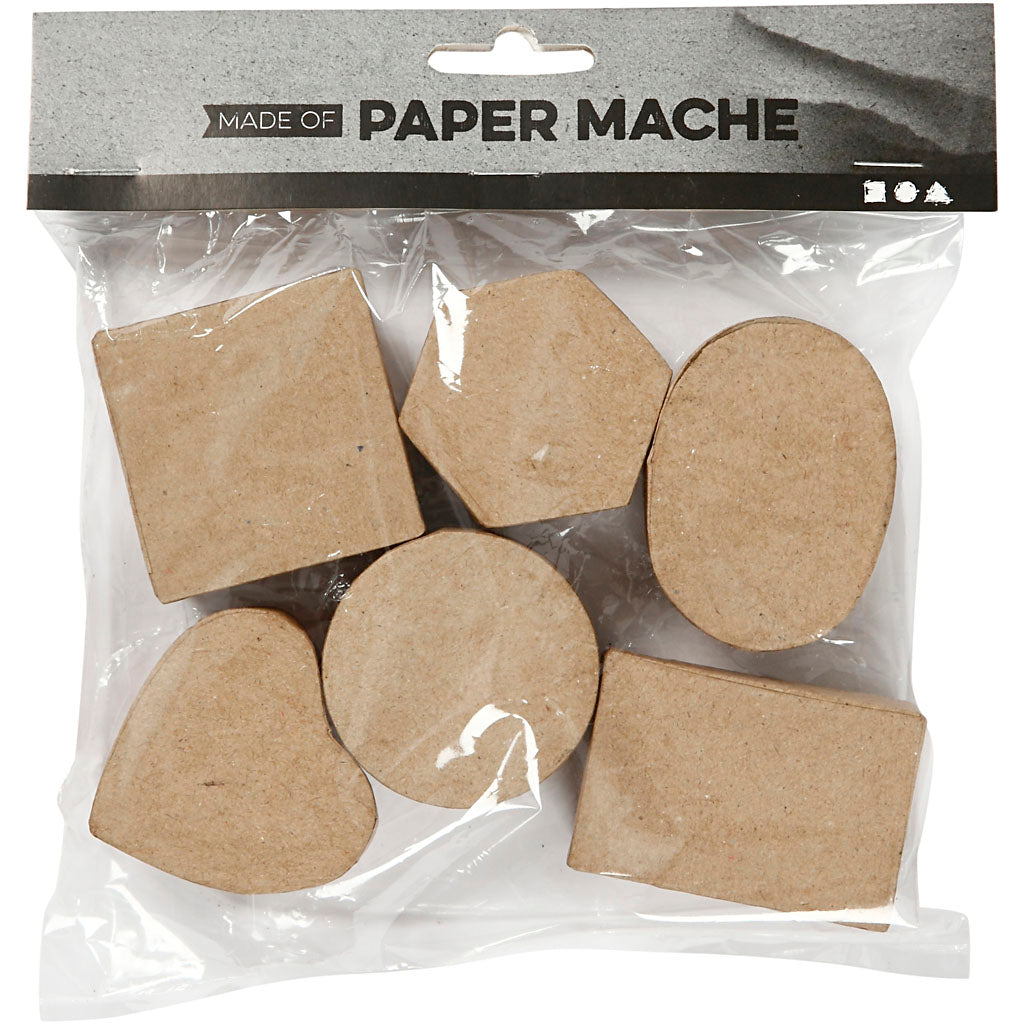 Miniaskar, H: 3 cm, Dia. 4-6 cm, 6st./ 1 förp. [HOB-268003]