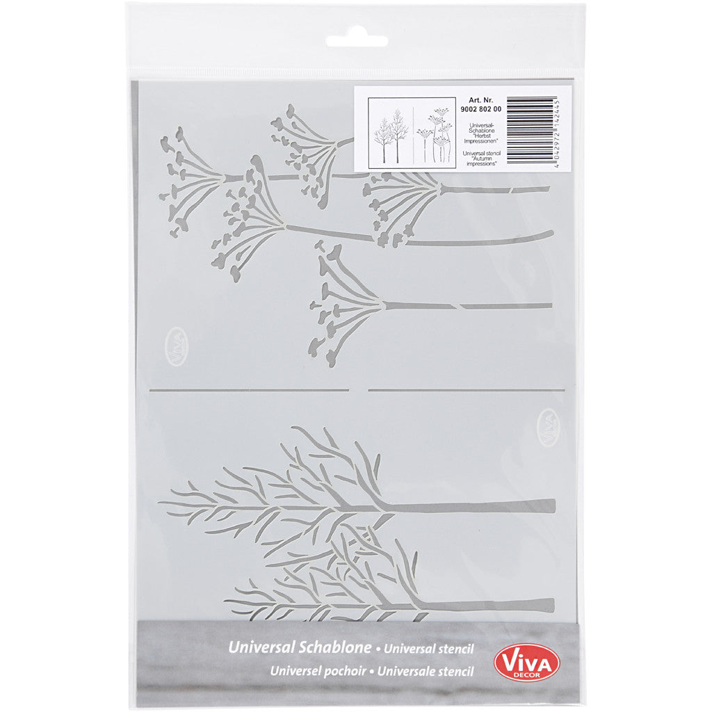 Stencil, höst, A4, ark 210x297 mm, 1 st. [HOB-26981]