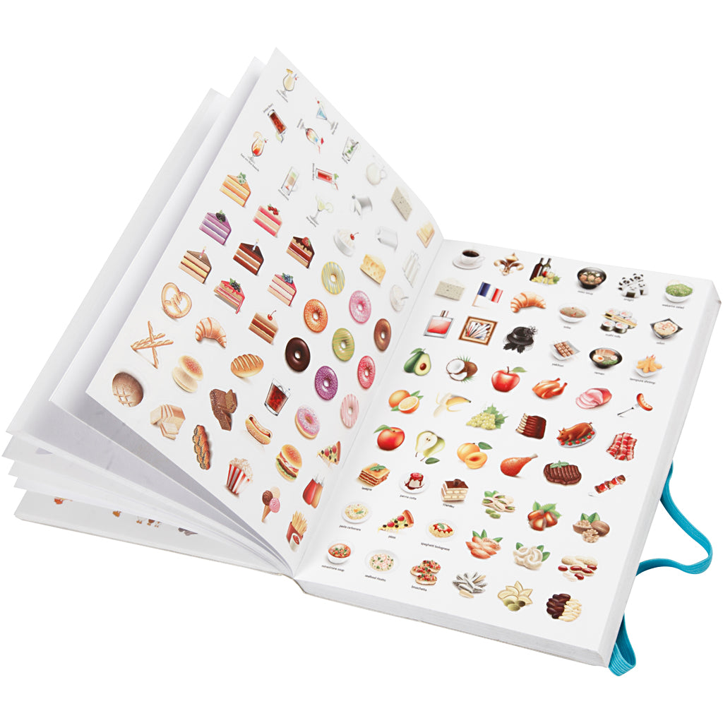 Sticker Book, size 11.5x17 cm, thickness 1.5 cm, 1pc, 80 pages [HOB27070]