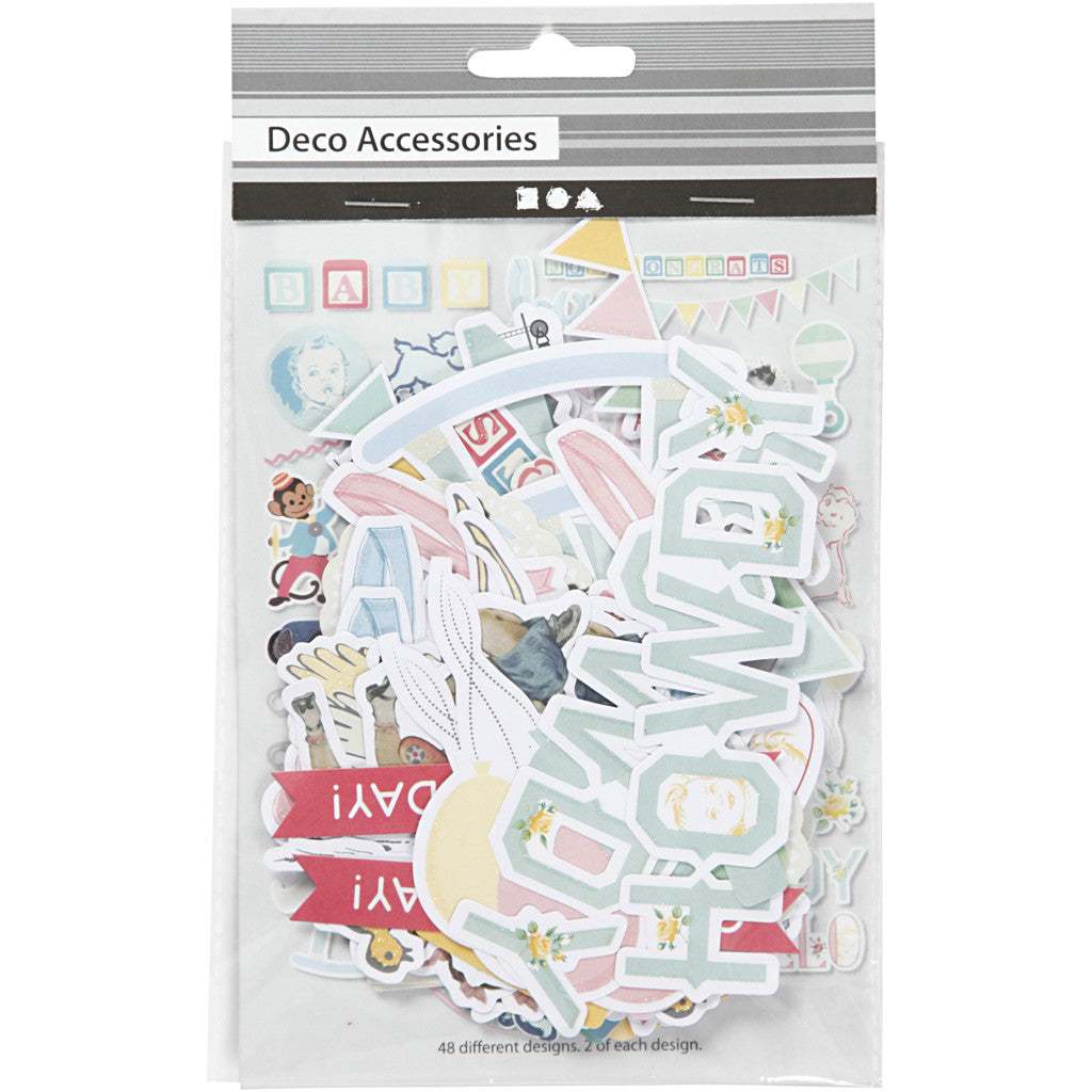 Tags, baby, stl. 15-125 mm, 120 g, 48x2 st./ 1 förp. [HOB-27074]