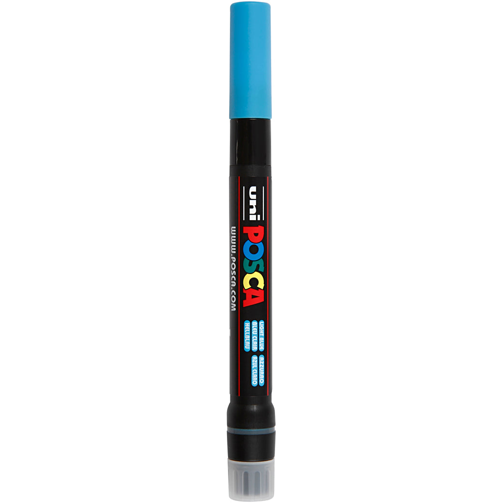 Posca Marker, no. PCF350, line 1-10 mm, brush, light blue