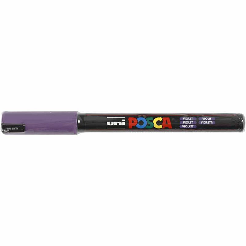 Posca Marker , nr. PC-1MR, spets 0,7 mm, extra fine, violet, 1 st. [HOB-272055]