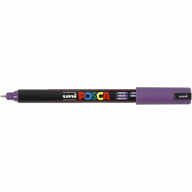 Posca Marker , nr. PC-1MR, spets 0,7 mm, extra fine, violet, 1 st. [HOB-272055]