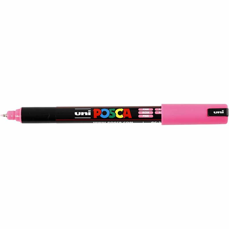 Posca Marker , nr. PC-1MR, spets 0,7 mm, extra fine, rosa, 1 st. [HOB-272056]