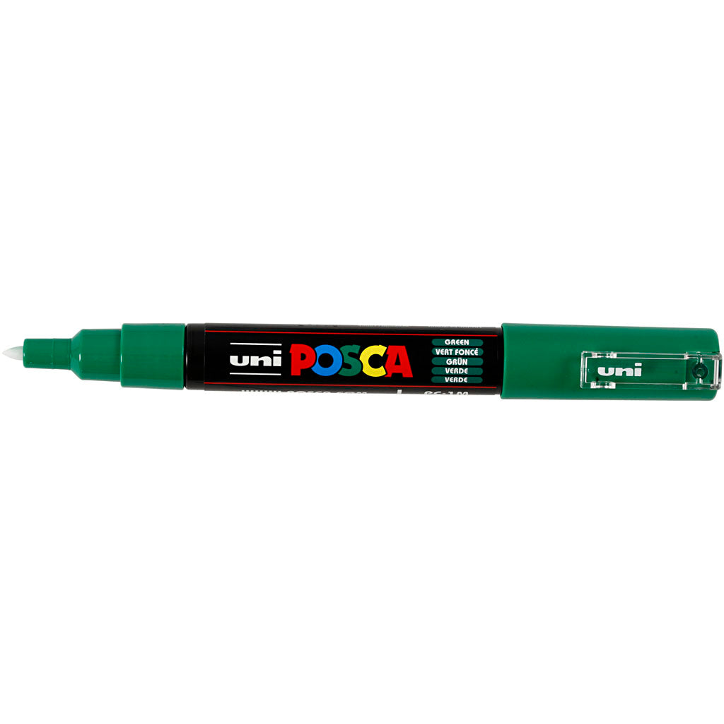 Posca Marker , nr. PC-1M, spets 0,7 mm, extra fine, grön, 1 st. [HOB-273036]