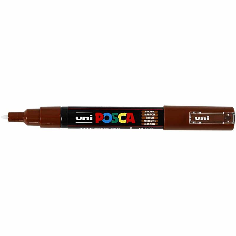 Posca Marker , nr. PC-1M, spets 0,7 mm, extra fine, brun, 1 st. [HOB-273045]
