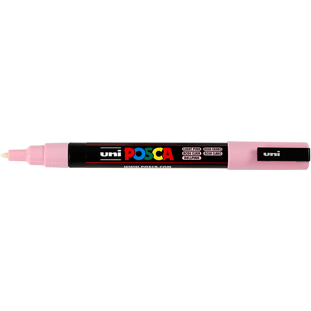 Posca Marker , nr. PC-3M, spets 0,9-1,3 mm, Fine, ljusrosa, 1 st. [HOB-274029]