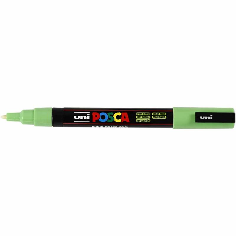 Posca Marker , nr. PC-3M, spets 0,9-1,3 mm, Fine, apple green, 1 st. [HOB-274043]