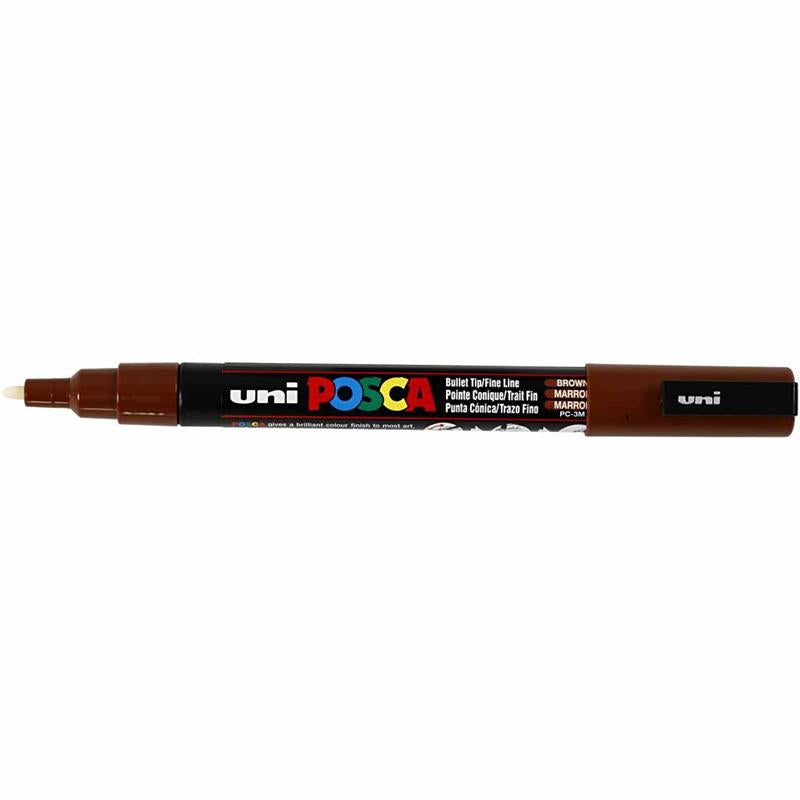 Posca Marker , nr. PC-3M, spets 0,9-1,3 mm, Fine, brun, 1 st. [HOB-274045]
