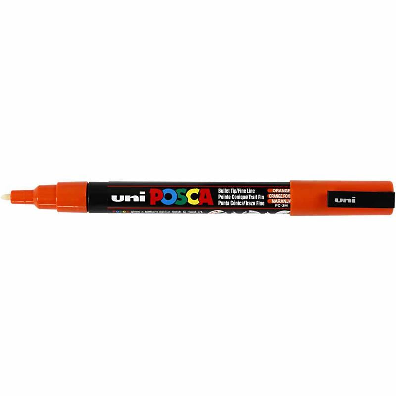 Posca Marker , nr. PC-3M, spets 0,9-1,3 mm, Fine, orange, 1 st. [HOB-274054]