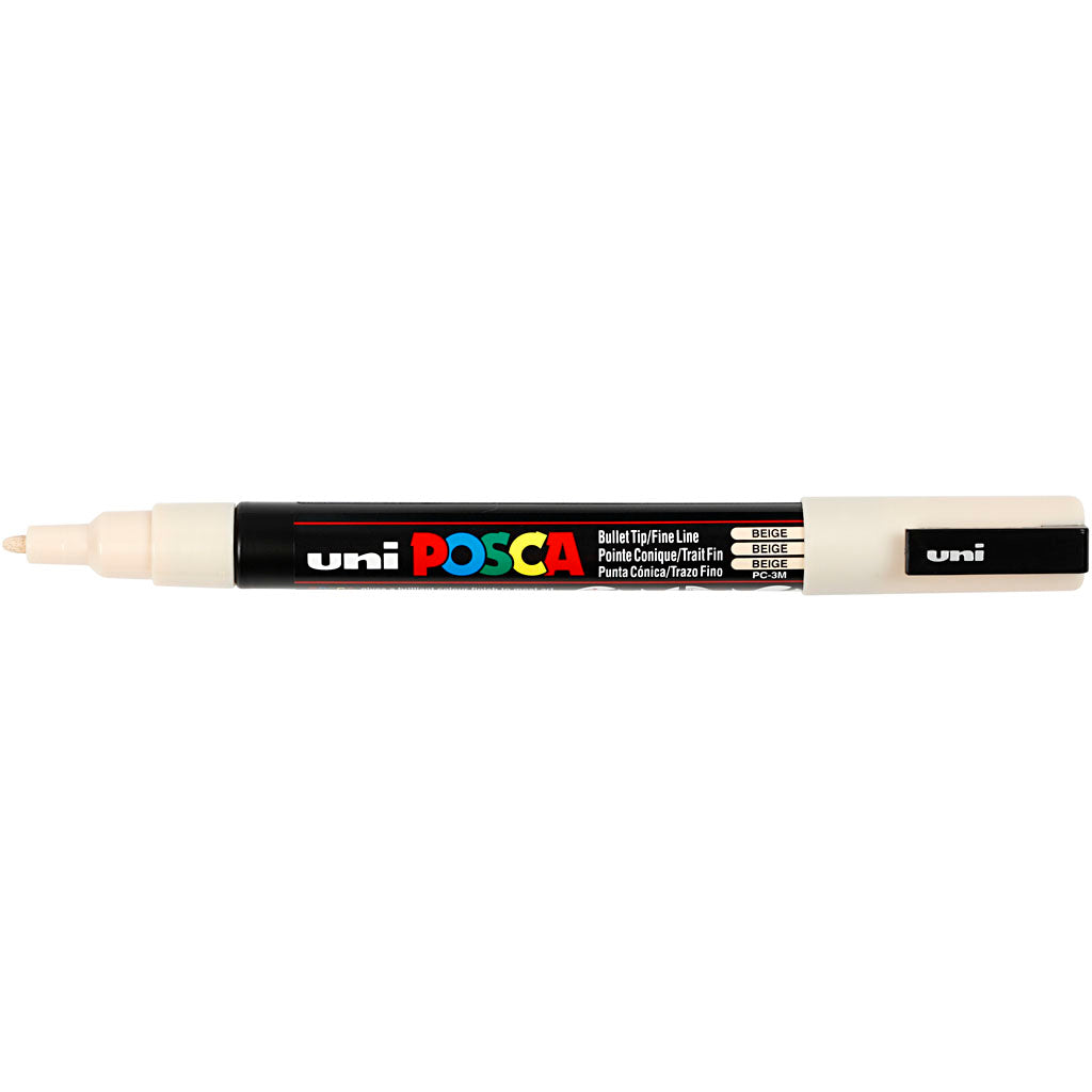 Posca Marker , nr. PC-3M, spets 0,9-1,3 mm, Fine, beige, 1 st. [HOB-274088]