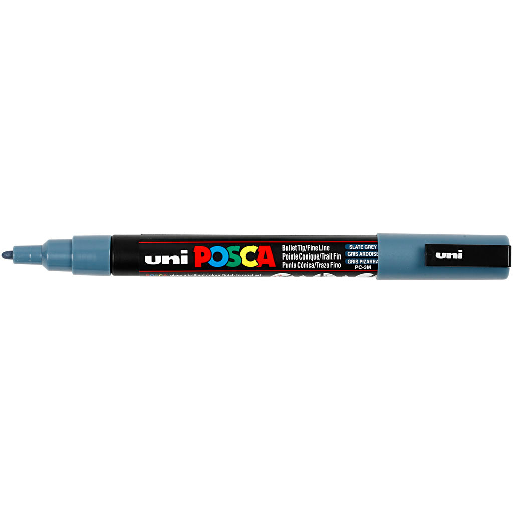Posca Marker , nr. PC-3M, spets 0,9-1,3 mm, Fine, slate grey, 1 st. [HOB-274096]