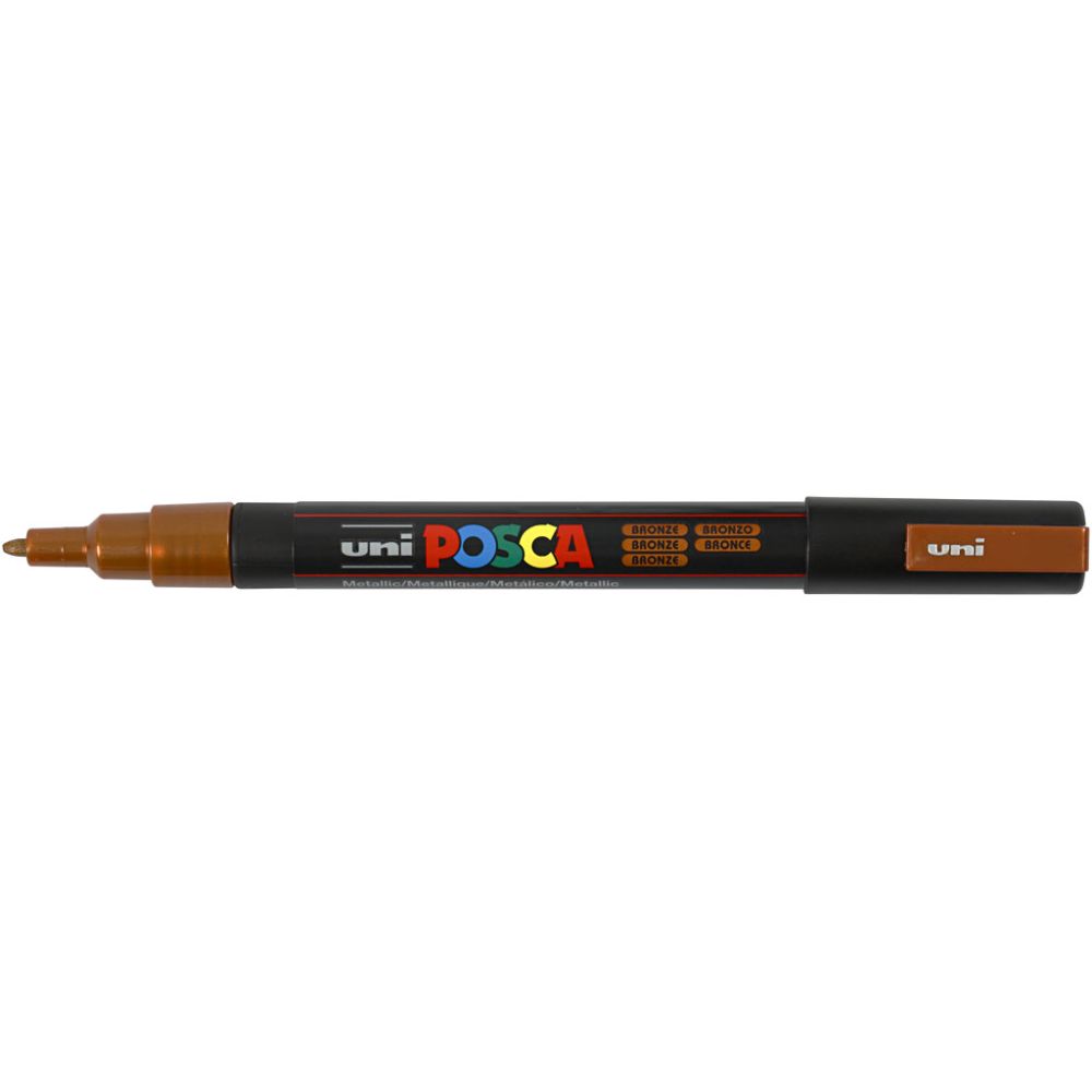 Posca Marker , nr. PC-3M, spets 0,9-1,3 mm, Fine, bronze, 1 st. [HOB-274820]