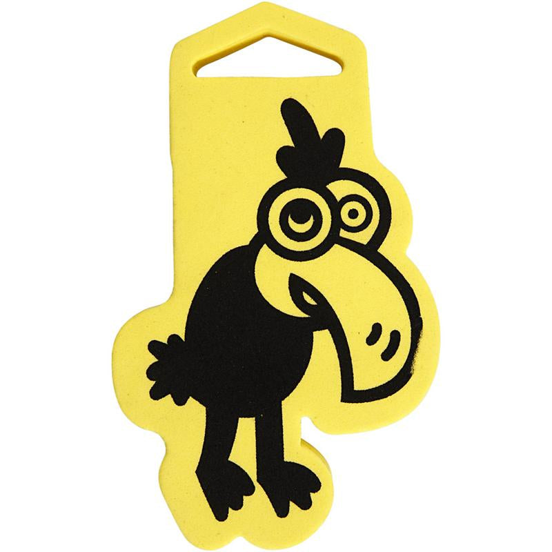 Foam Stamp, Crow, size 66x110 mm, thickness 22 mm