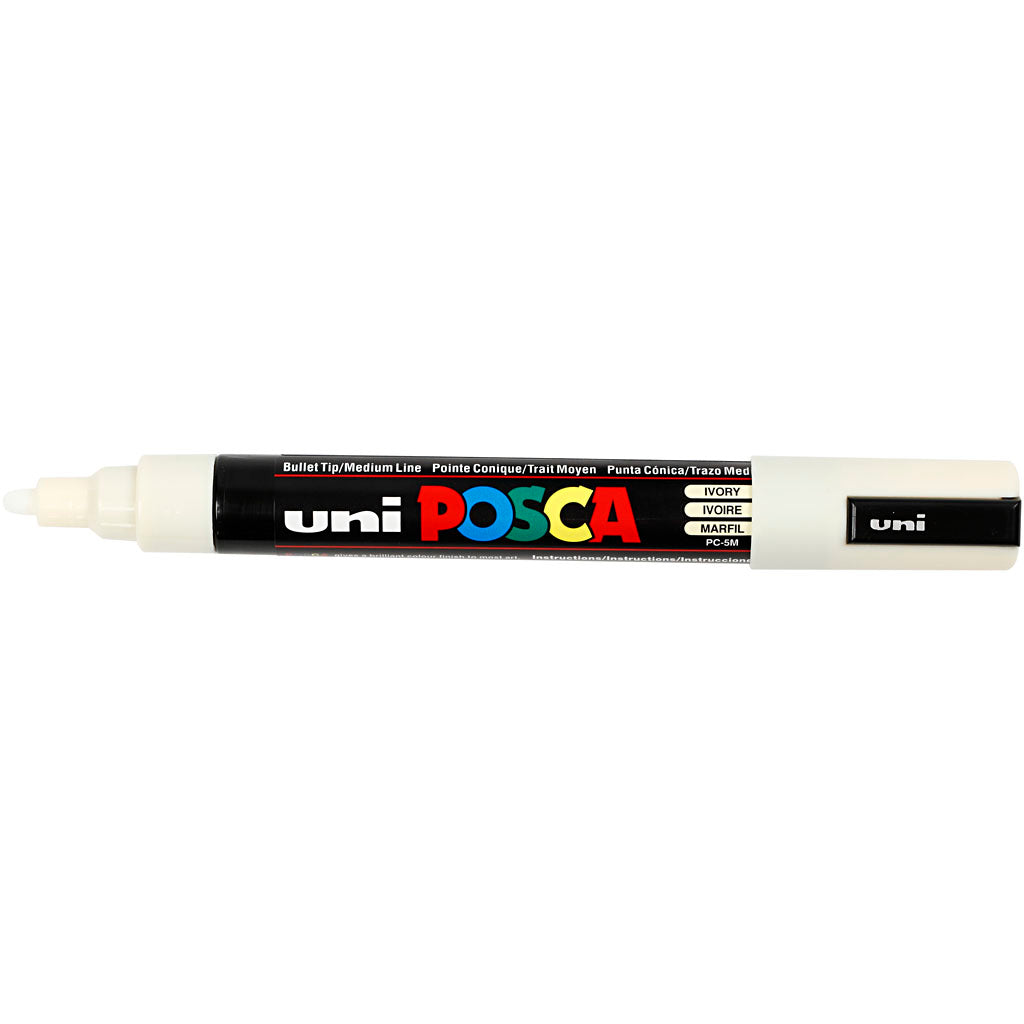 Posca Marker , nr. PC-5M, spets 2,5 mm, Medium, elfenben, 1 st. [HOB-276019]