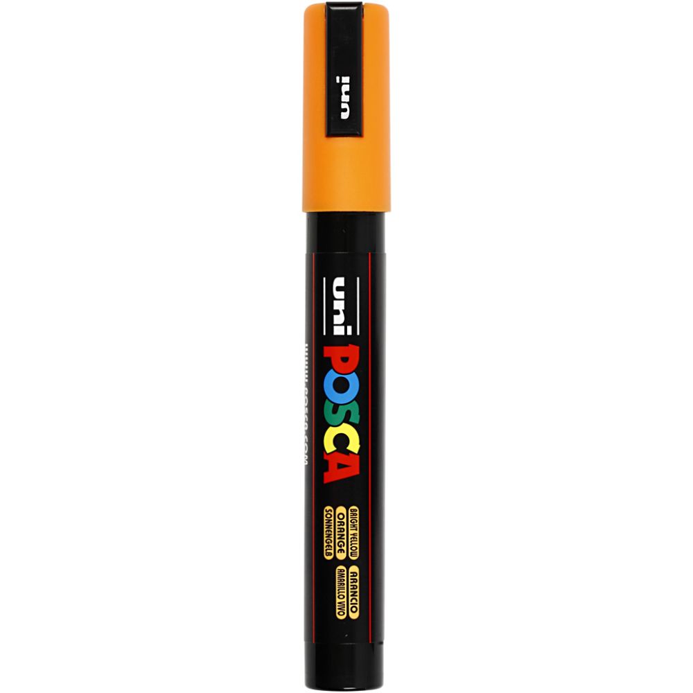 Posca Marker , nr. PC-5M, spets 2,5 mm, Medium, bright yellow, 1 st. [HOB-276024]