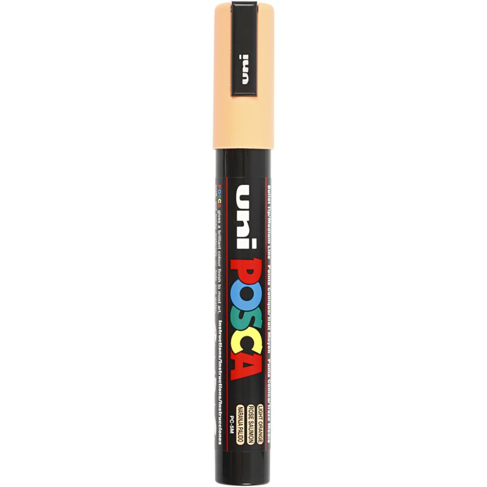 Posca Marker , nr. PC-5M, spets 2,5 mm, Medium, pale orange, 1 st. [HOB-276030]