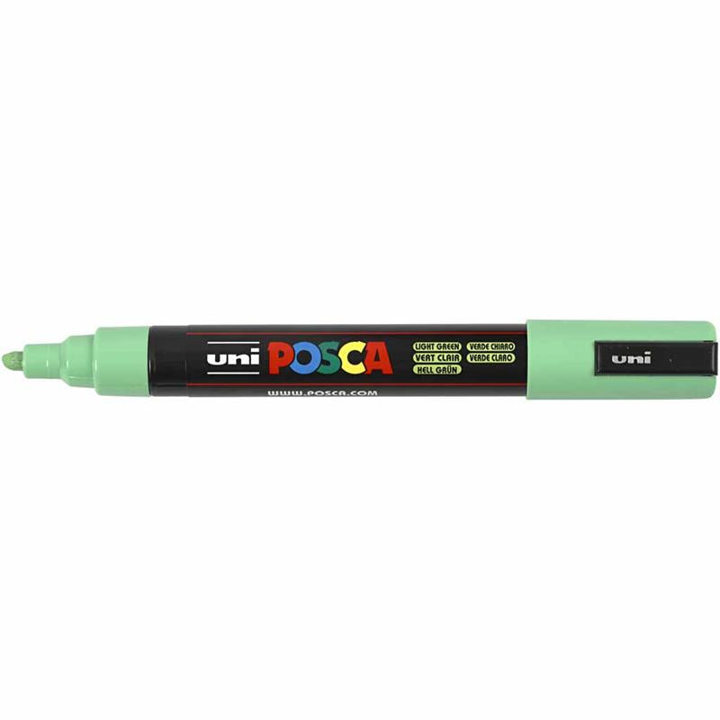Posca Marker , nr. PC-5M, spets 2,5 mm, Medium, ljusgrön, 1 st. [HOB-276033]