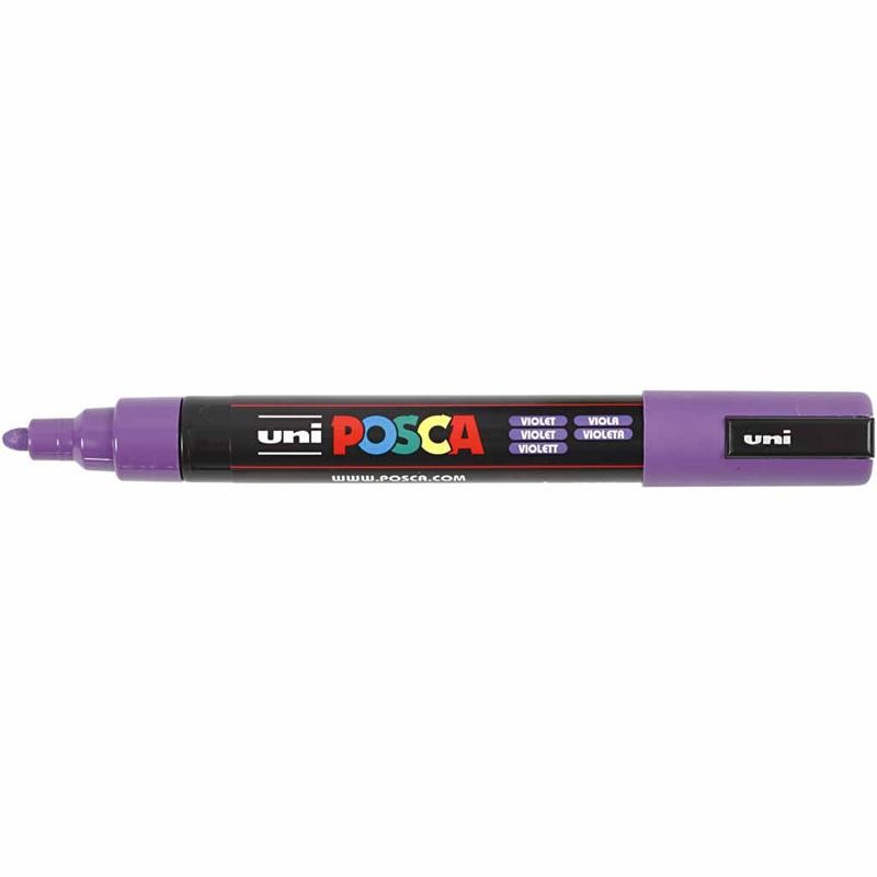 Posca Marker , nr. PC-5M, spets 2,5 mm, Medium, violet, 1 st. [HOB-276055]