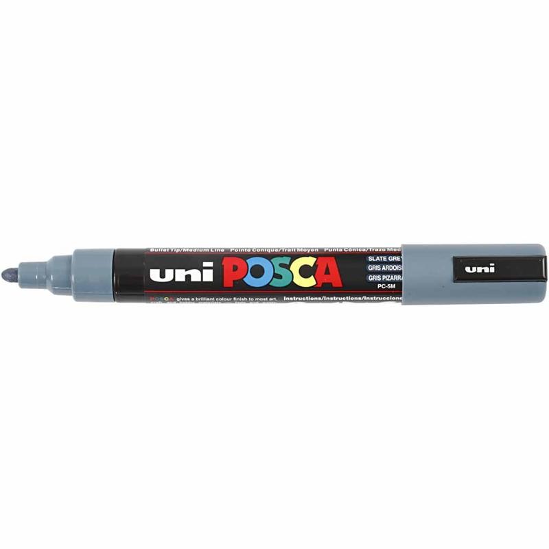 Posca Marker , nr. PC-5M, spets 2,5 mm, Medium, slate grey, 1 st. [HOB-276096]