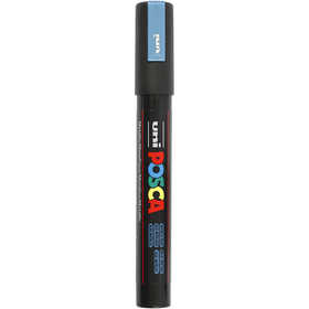 Posca Marker , nr. PC-5M, spets 2,5 mm, Medium, metallicblå, 1 st. [HOB-276880]