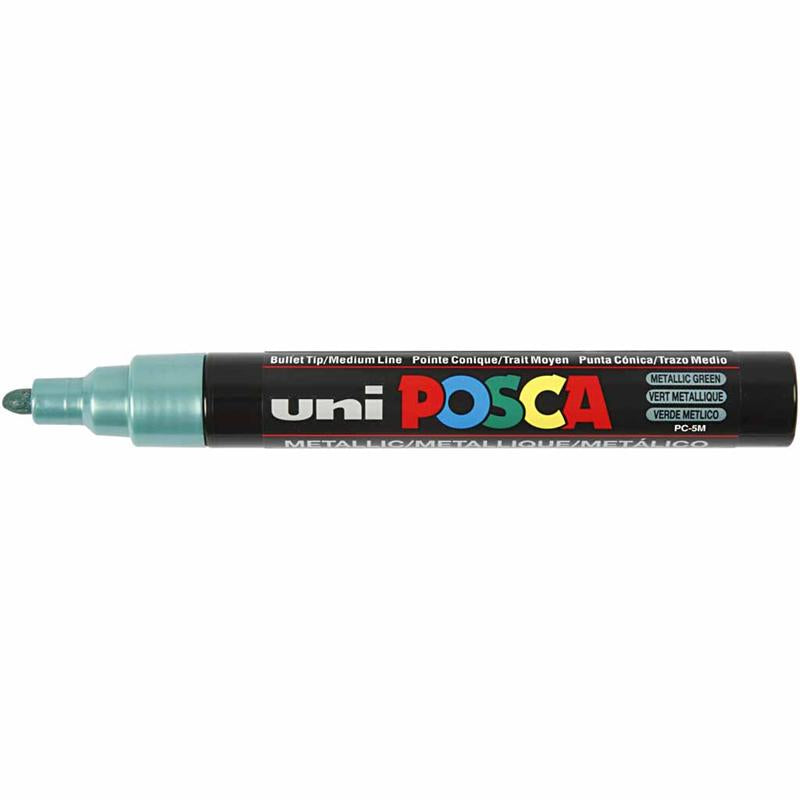 Posca Marker , nr. PC-5M, spets 2,5 mm, Medium, metallicfärger, 8 st./ 1 förp. [HOB-276901]
