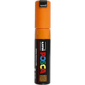 Posca Marker , nr. PC-8K, spets 8 mm, Broad, bright yellow, 1 st. [HOB-278024]