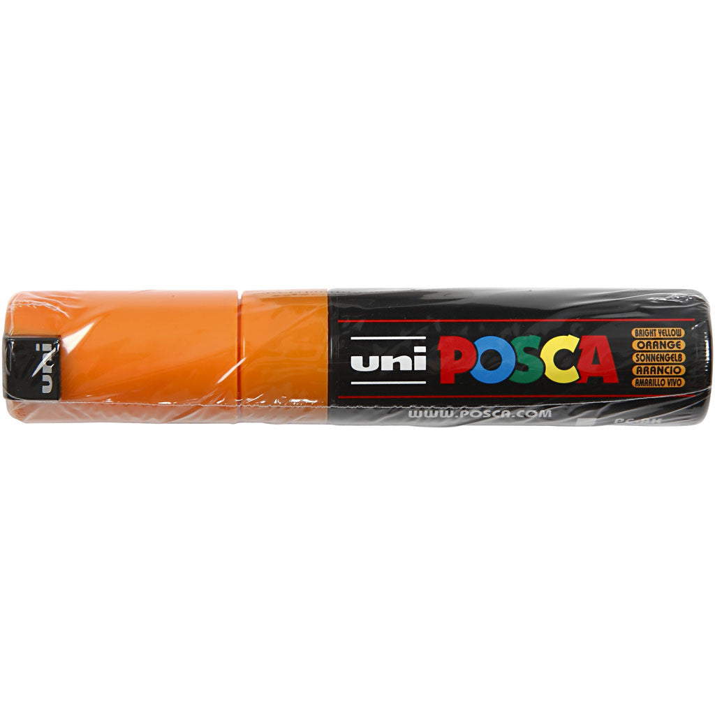 Posca Marker , nr. PC-8K, spets 8 mm, Broad, bright yellow, 1 st. [HOB-278024]