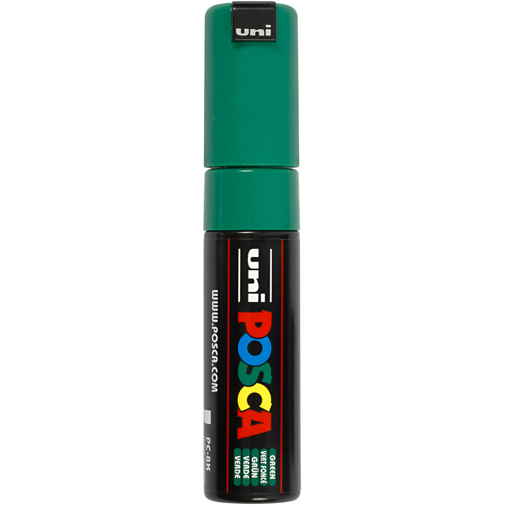 Posca Marker, no. PC-8K, line 8 mm, broad, green