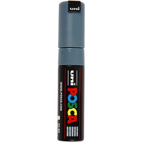 Posca Marker , nr. PC-8K, spets 8 mm, Broad, slate grey, 1 st. [HOB-278096]