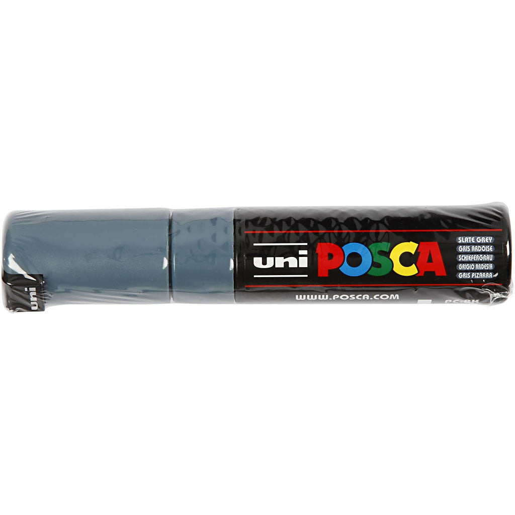 Posca Marker , nr. PC-8K, spets 8 mm, Broad, slate grey, 1 st. [HOB-278096]
