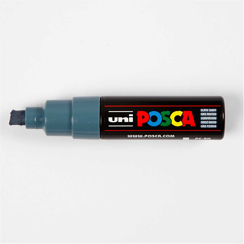 Posca Marker , nr. PC-8K, spets 8 mm, Broad, slate grey, 1 st. [HOB-278096]