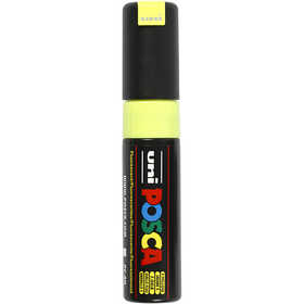 Posca Marker , nr. PC-8K, spets 8 mm, Broad, fluo yellow, 1 st. [HOB-278724]