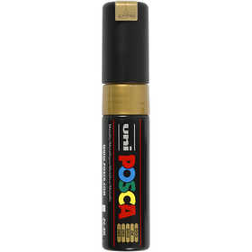 Posca Marker , nr. PC-8K, spets 8 mm, Broad, guld, 1 st. [HOB-278810]
