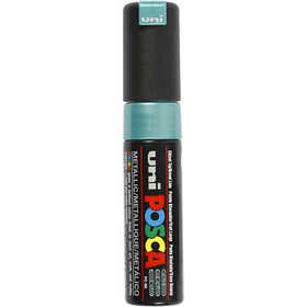 Posca Marker , nr. PC-8K, spets 8 mm, Broad, metallgrön, 1 st. [HOB-278870]