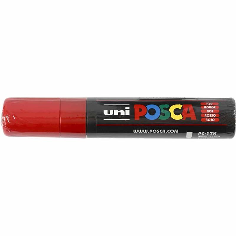 Posca Marker , nr. PC-17K, spets 15 mm, Extra broad, röd, 1 st. [HOB-279040]