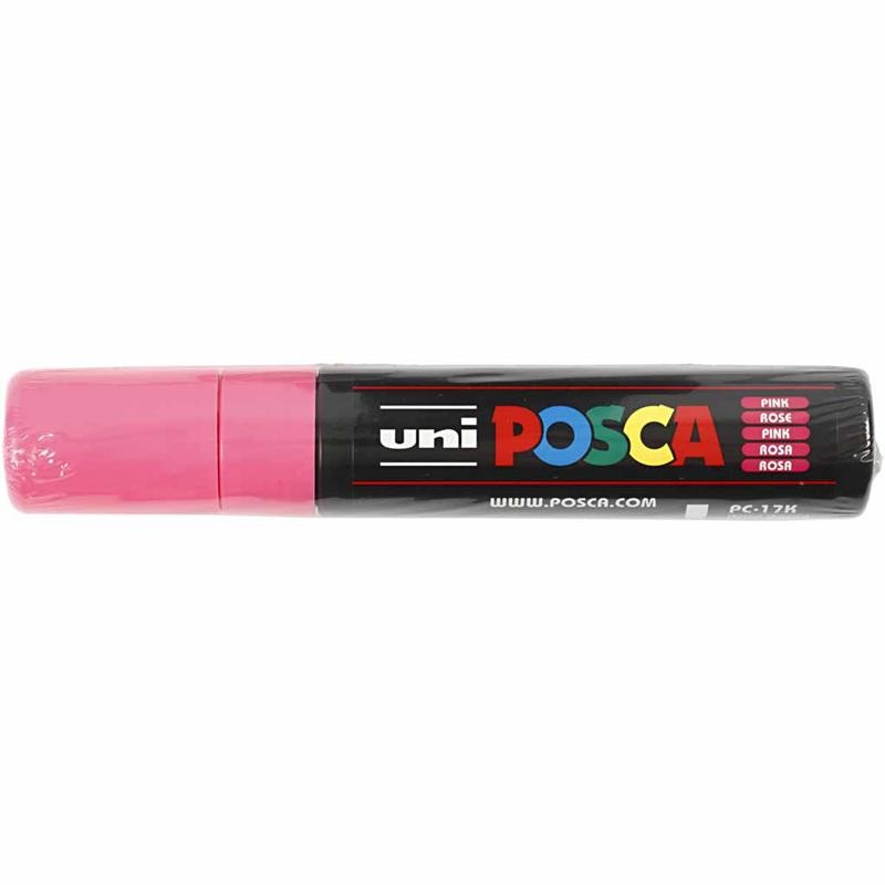 Posca Marker , nr. PC-17K, spets 15 mm, Extra broad, rosa, 1 st. [HOB-279056]